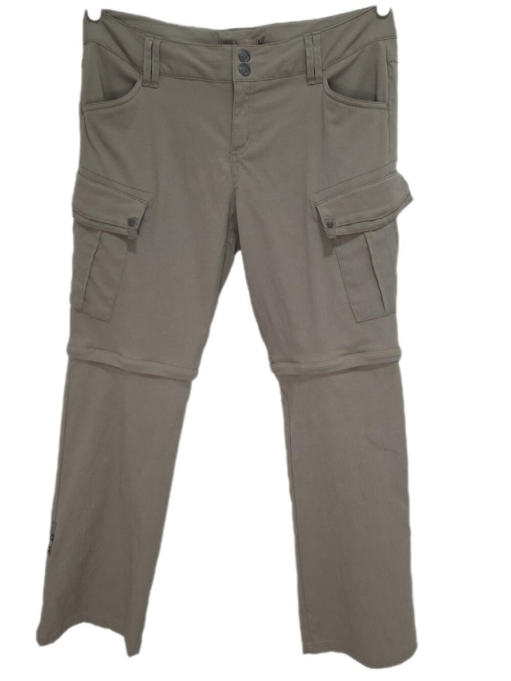 1429 Prana Outdoor Boot-Cut Flat Front Zip-Off Pants Sz.8 Womens